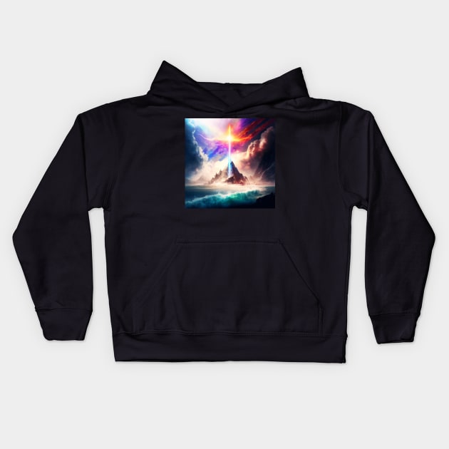 Justice sword. Kids Hoodie by Newtaste-Store